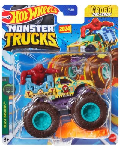 Бъги Hot Wheels Monster Trucks - Crush Delivery, 1:64 - 1